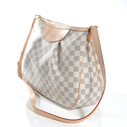 Louis Vuitton Damier Azur Siracusa MM 3 of 8