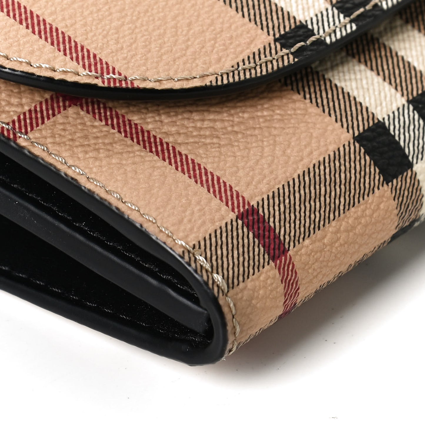 Haymarket Check Henley Wallet On Chain Black
