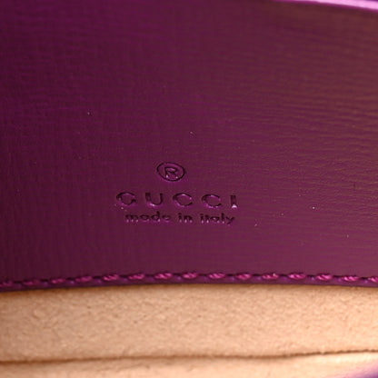 Gucci Azalea Calfskin Web Monochrome Horsebit 1955 Wallet On Strap Purple 6 of 10
