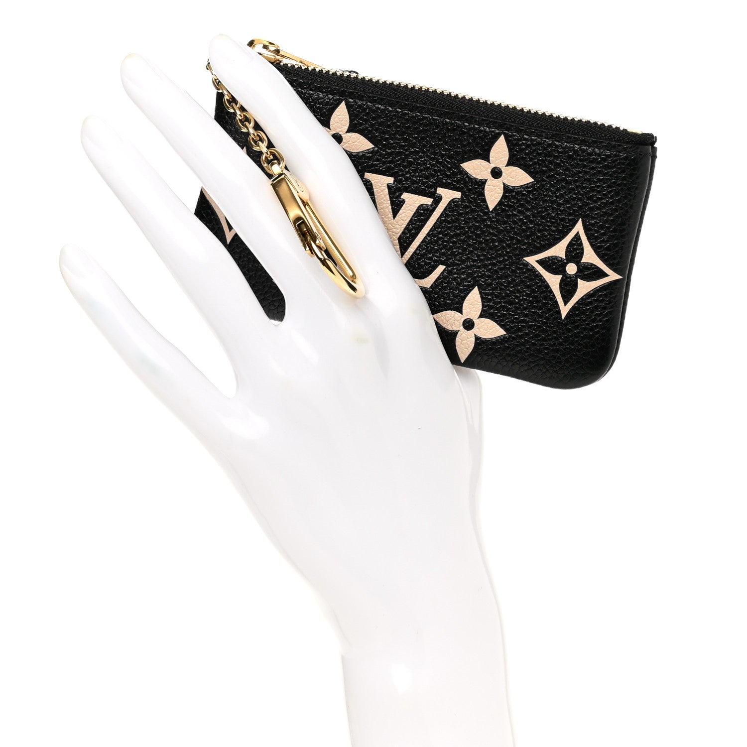 Louis Vuitton Empreinte Monogram Giant Key Pouch Black Beige 2 of 8