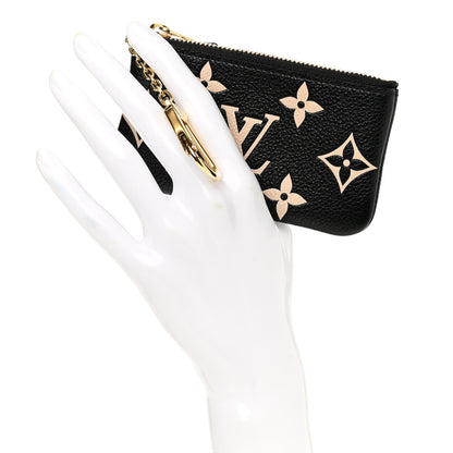 Louis Vuitton Empreinte Monogram Giant Key Pouch Black Beige 2 of 8