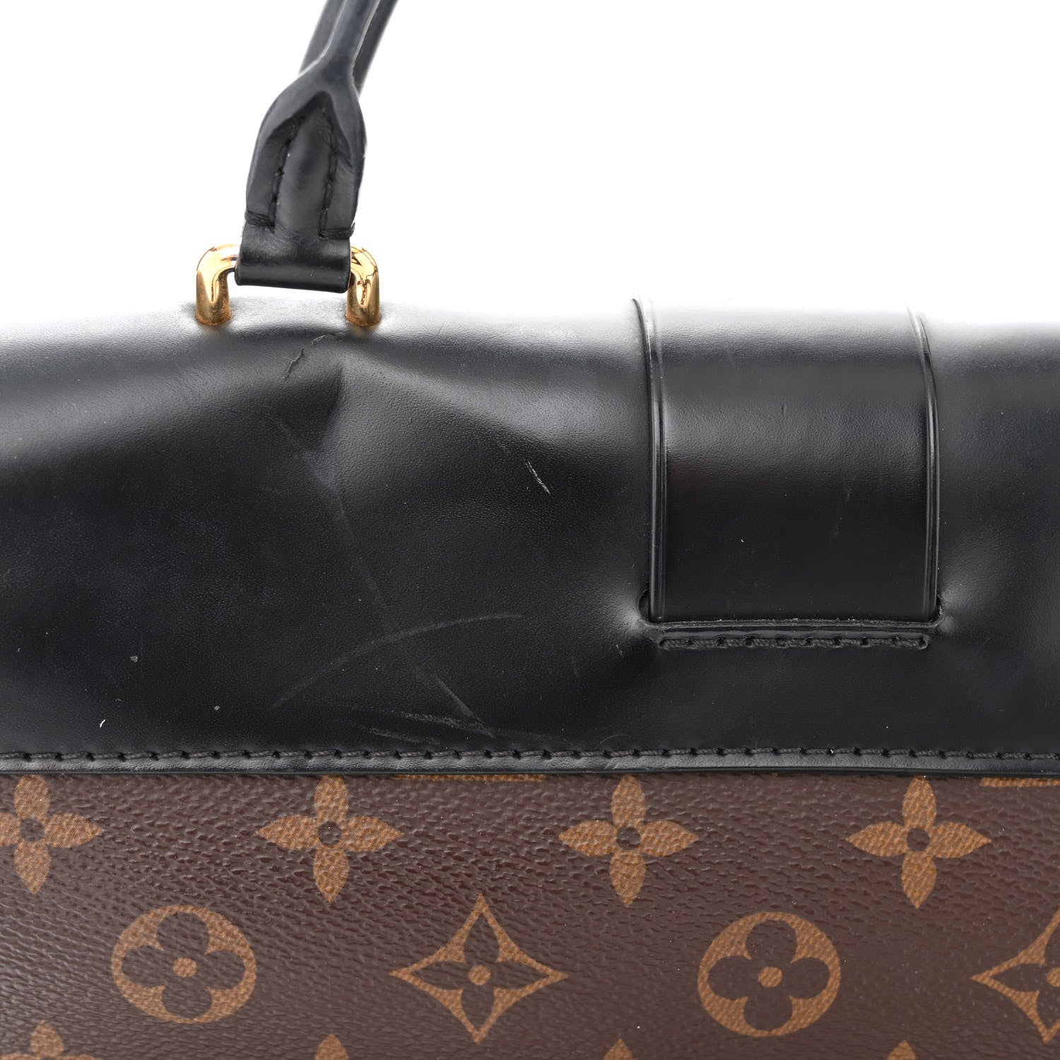 Louis Vuitton Monogram One Handle Flap Bag MM 10 of 12
