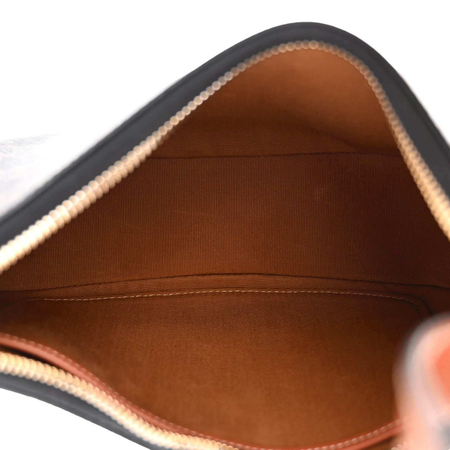 Triomphe Canvas Calfskin Ava Shoulder Bag Tan