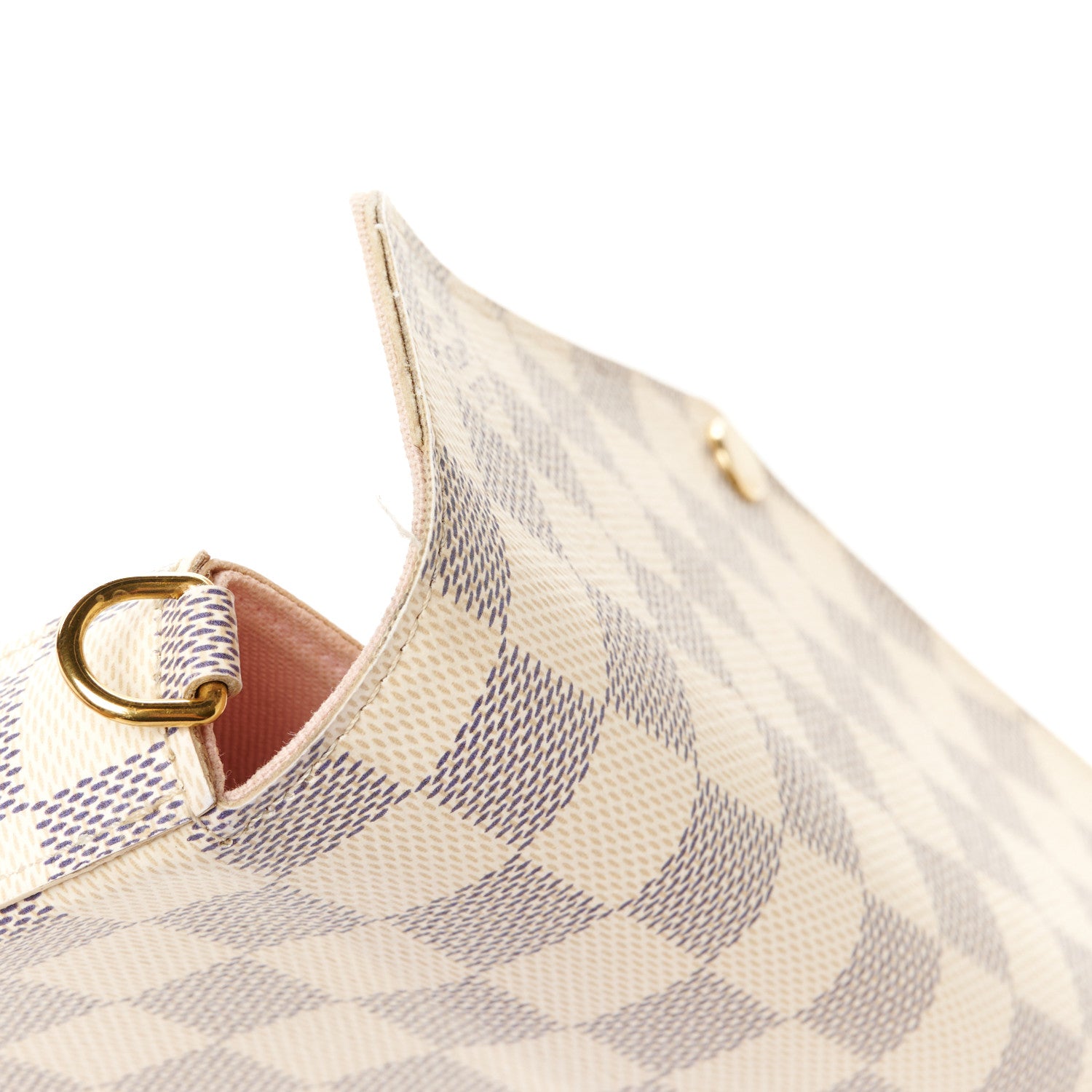 Louis Vuitton Damier Azur Pochette Felicie Chain Wallet Rose Ballerine 12 of 12