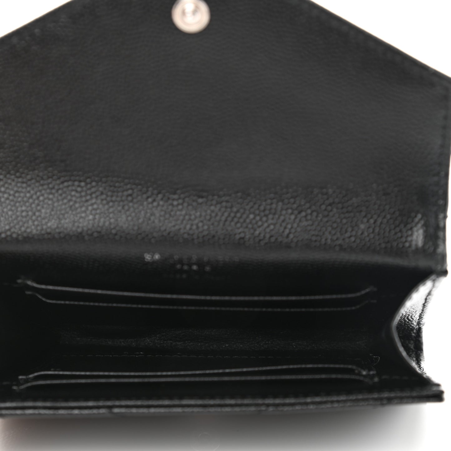 Grain De Poudre Matelasse Chevron Monogram Card Case Black