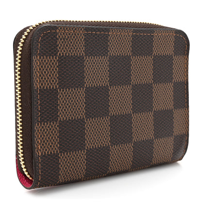 Louis Vuitton Damier Ebene 2020 Christmas Animation Roller Coaster Zippy Coin Purse Pivoine 3 of 8