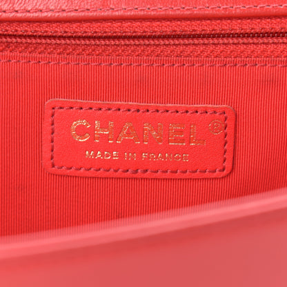 Chanel Lambskin Quilted New Medium Boy Flap Red 6 of 12
