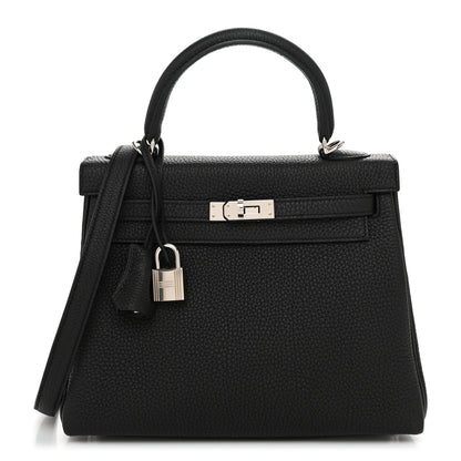 Hermes Togo Kelly Retourne 25 Black 1 of 11