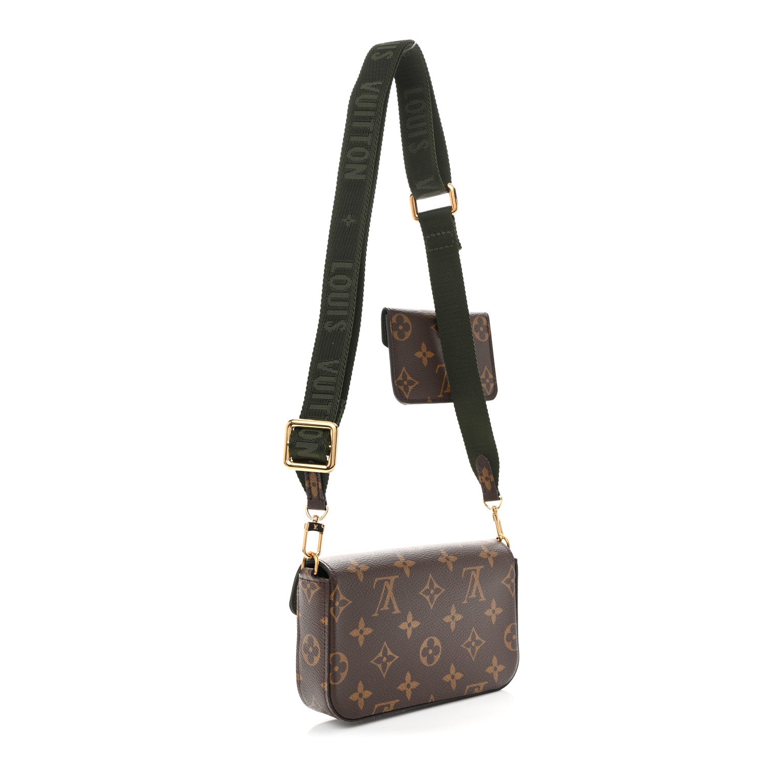 Louis Vuitton Monogram Felicie Strap & Go Kaki 3 of 9