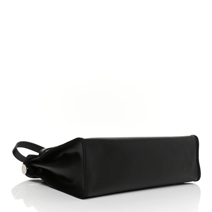 Hermes Toile H Berline Vache Hunter Herbag Zip PM 31 Black Ecru 5 of 9