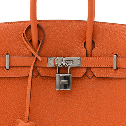 Hermes Togo Verso Birkin 25 Potiron Fauve 8 of 11