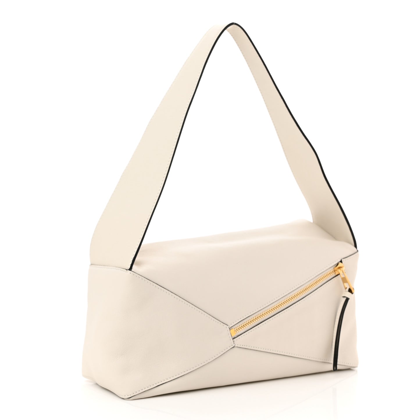 Calfskin Puzzle Hobo White