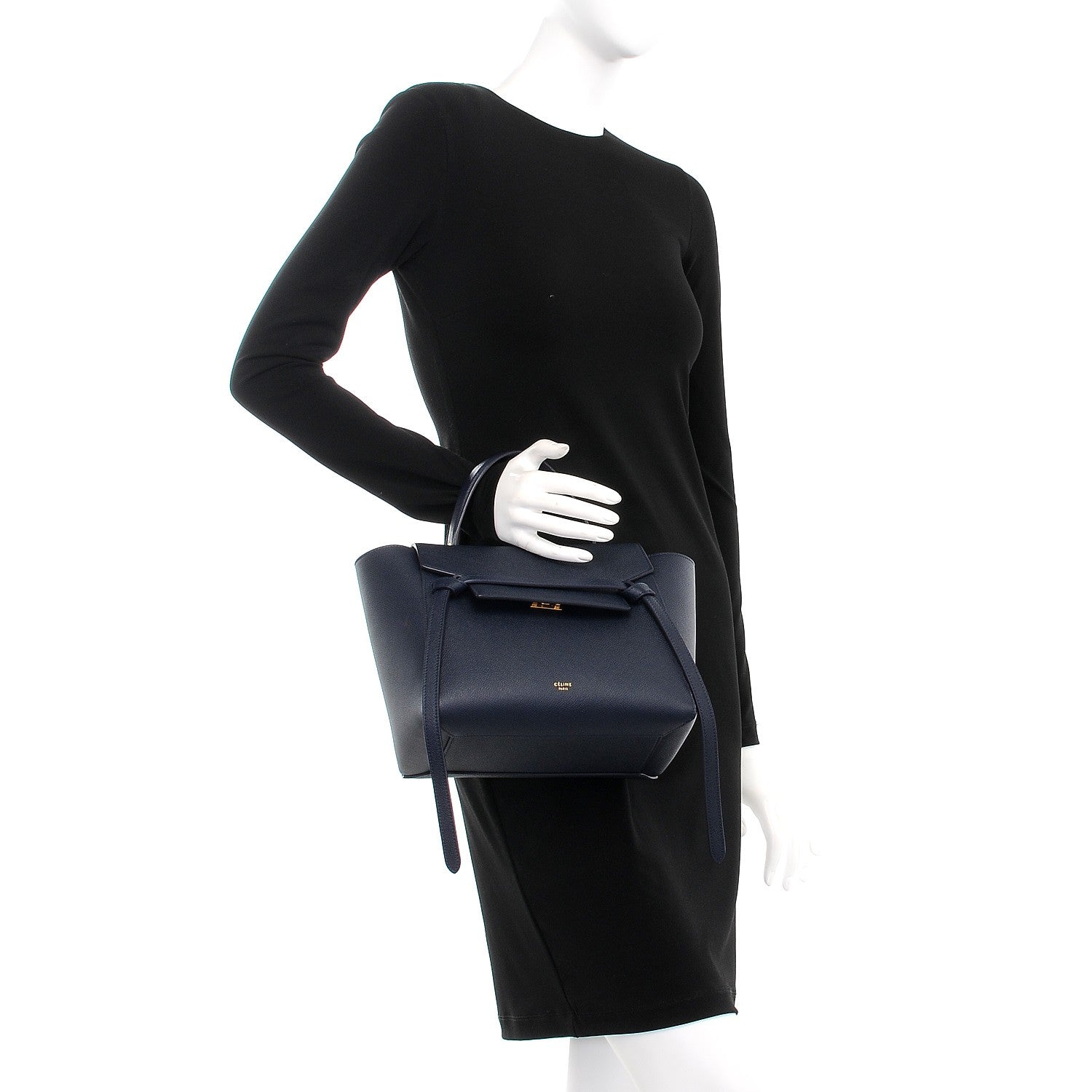 Celine Baby Grained Calfskin Micro Belt Bag Midnight 3 of 9