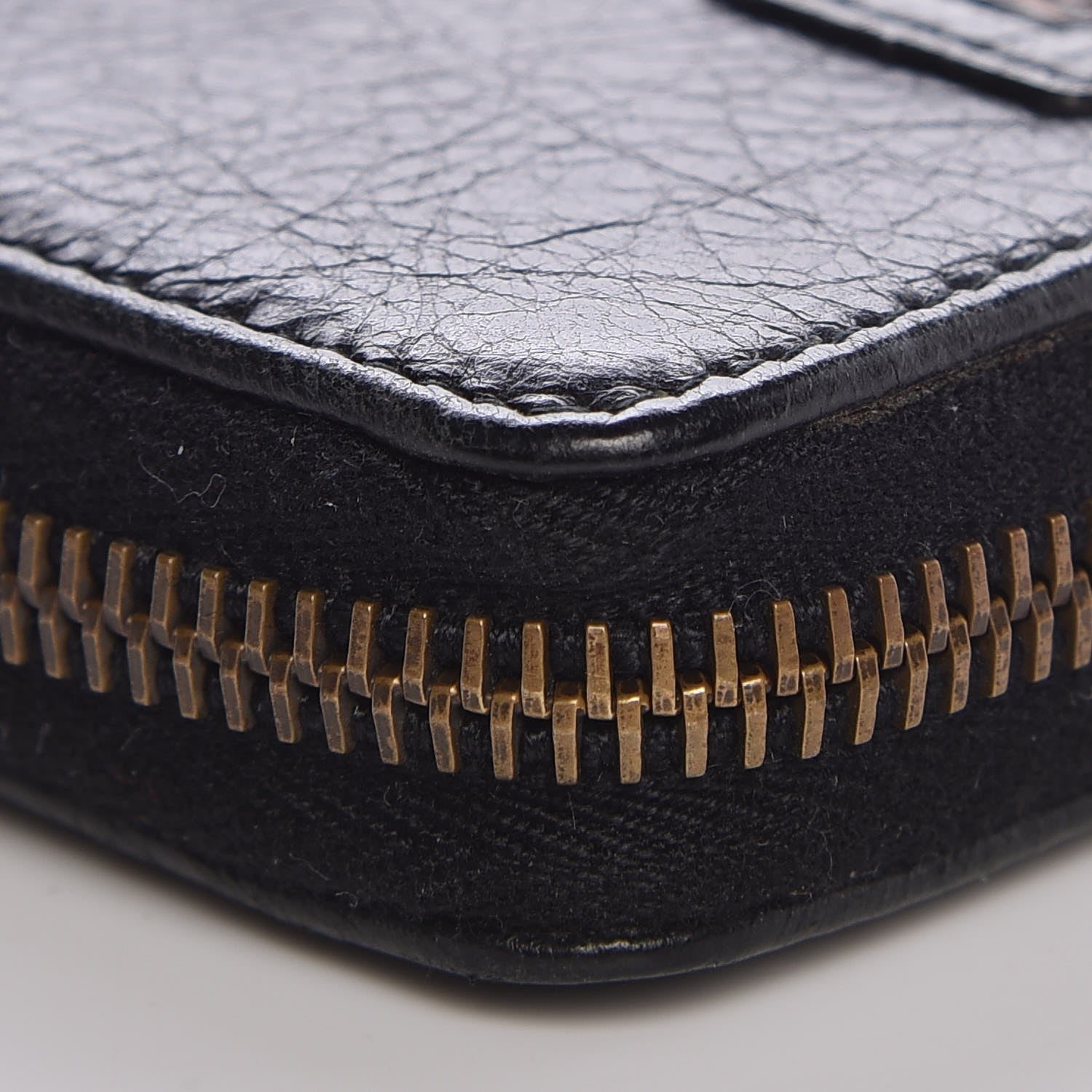 Balenciaga Agneau Classic Hardware Continental Zip Around Wallet Black 9 of 10