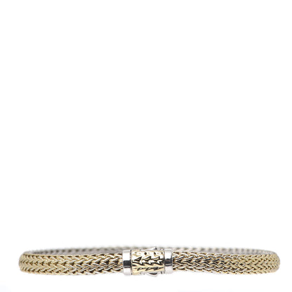John Hardy Sterling Silver 18K Yellow Gold 5mm Classic Chain Reversible Bracelet 1 of 5