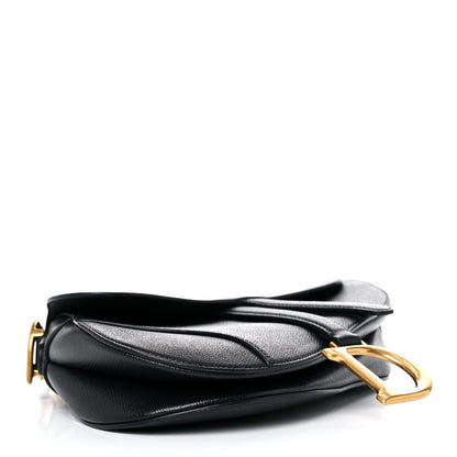 Christian Dior Grained Calfskin Saddle Bag Black 4 of 9