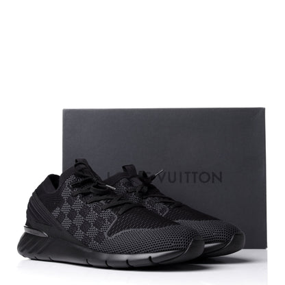 Louis Vuitton Knit Damier Fastlane Sneakers 10.5 Graphite 11 of 11
