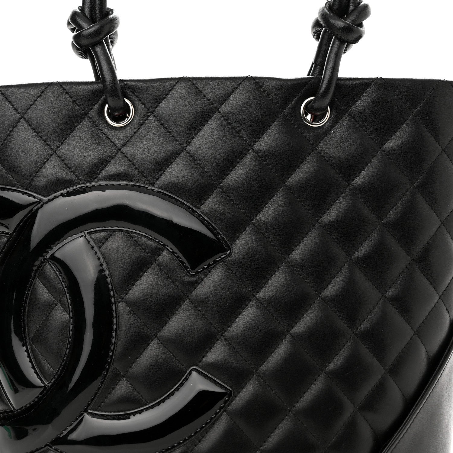Chanel Calfskin Quilted Medium Cambon Tote Black 7 of 9