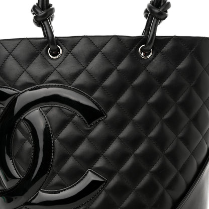 Chanel Calfskin Quilted Medium Cambon Tote Black 7 of 9
