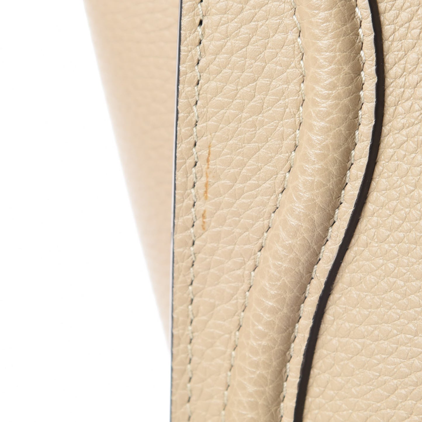 Drummed Calfskin Nano Luggage Dune