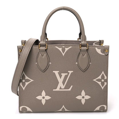 Louis Vuitton Empreinte Monogram Giant Onthego PM Tourterelle Creme 1 of 9