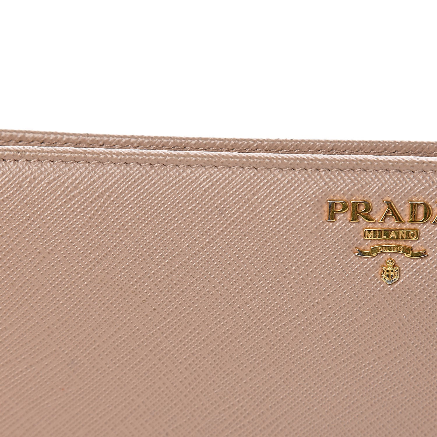 Prada Saffiano Metal Double Snap Travel Wallet Cammeo 7 of 16