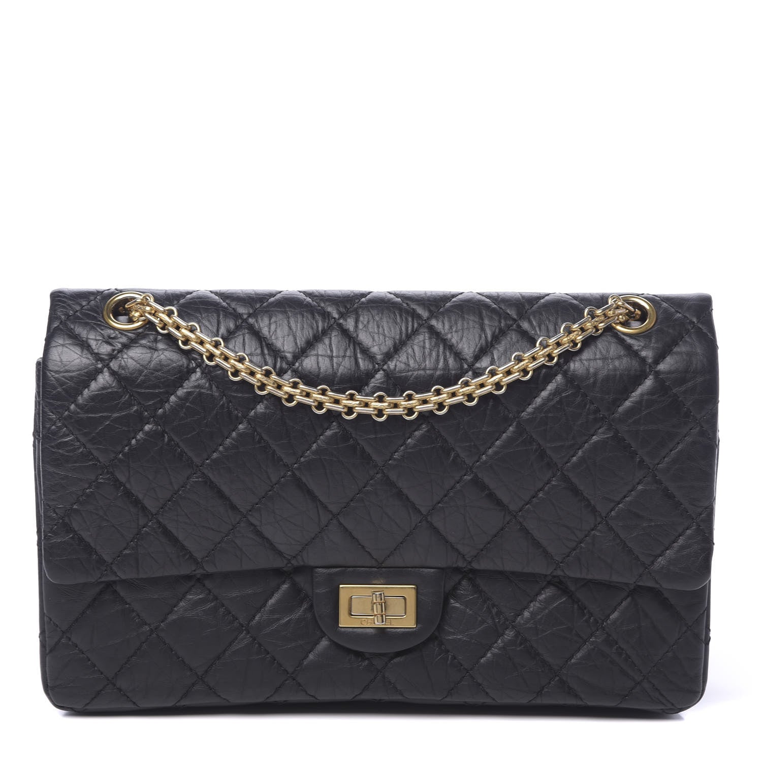 Chanel Aged Calfskin Quilted 2.55 Reissue 226 Flap Black 1 of 11