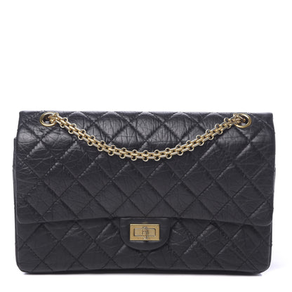Chanel Aged Calfskin Quilted 2.55 Reissue 226 Flap Black 1 of 11
