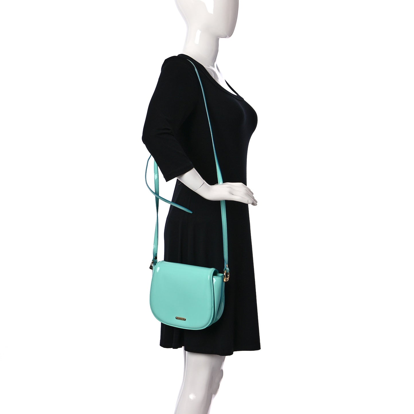 Patent Leather Leigh Small Crossbody Bag Opal