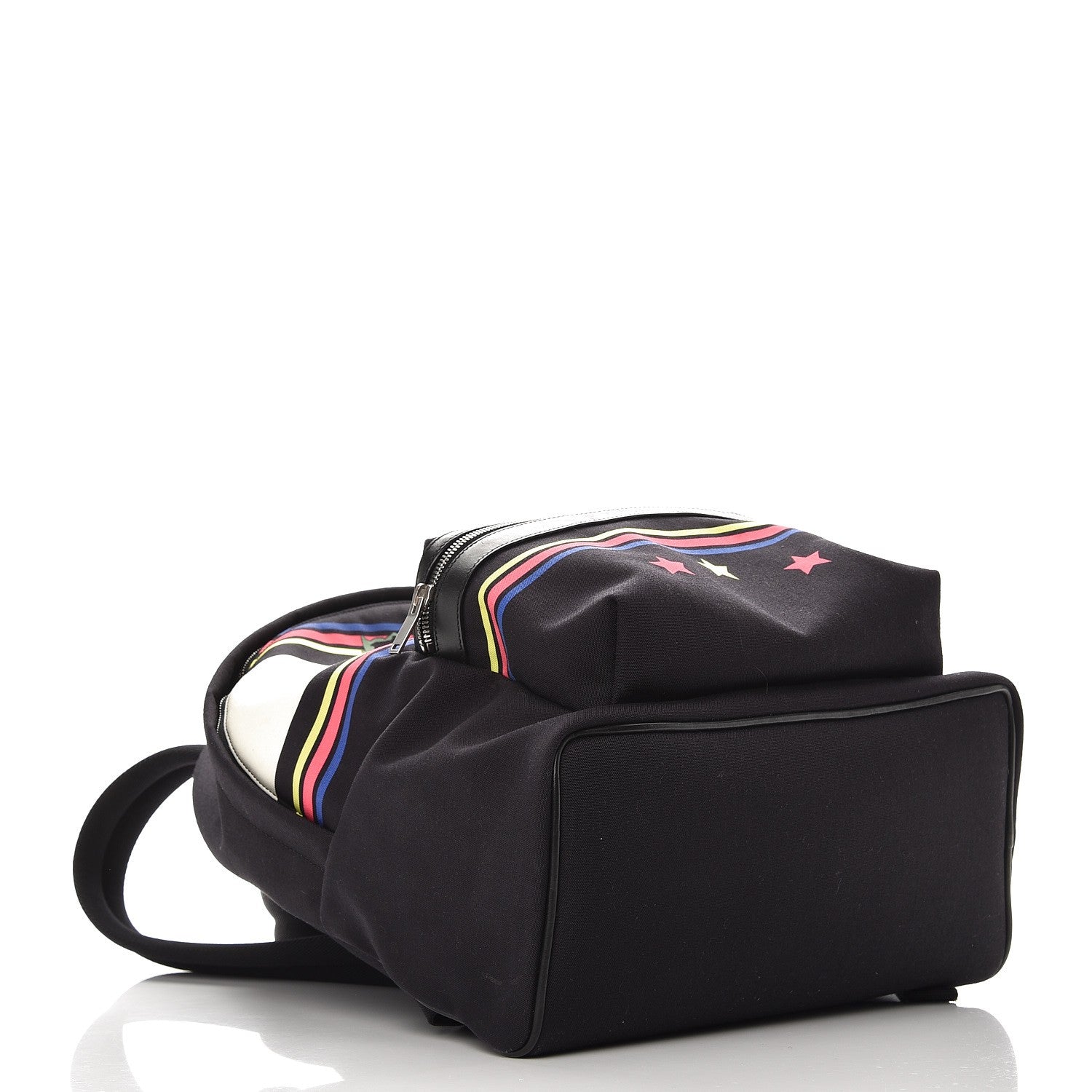 Saint Laurent Nylon Twill Dinosaur Print City Backpack Black Multicolor 5 of 16