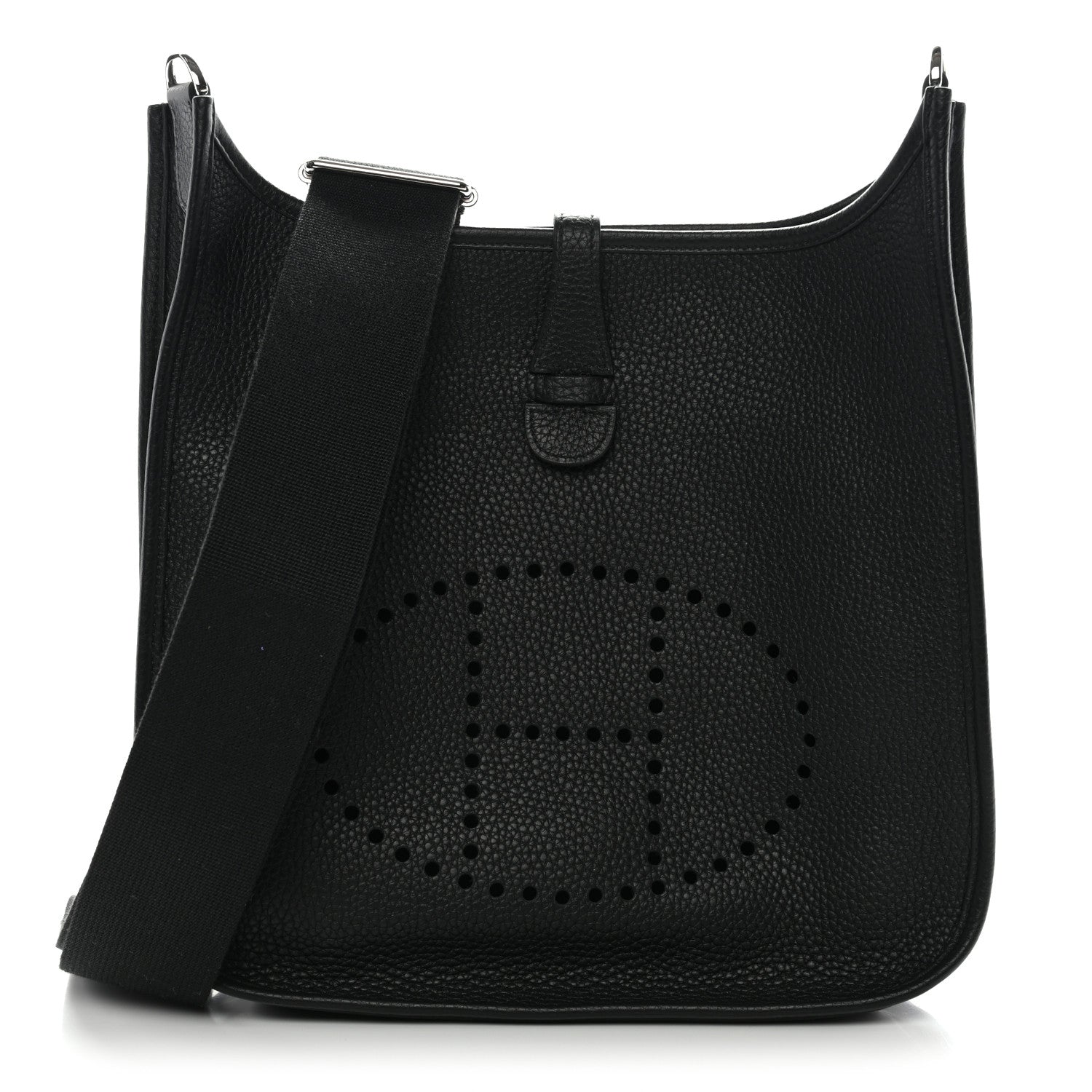 Hermes Taurillon Clemence Evelyne TPM Black 1 of 11