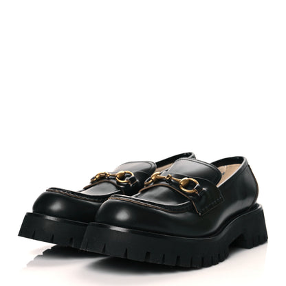Gucci Cordovan Lux Womens Harald Horsebit 25mm Platform Loafers 40.5 Black 3 of 10