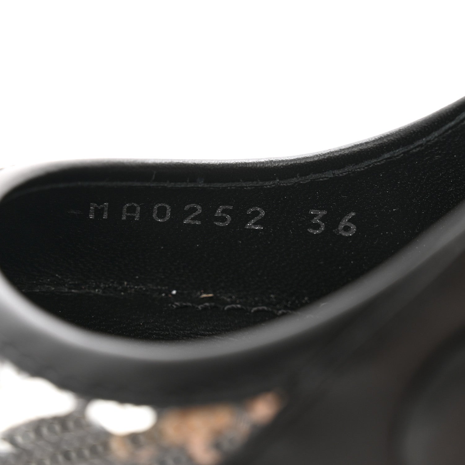 Louis Vuitton Calfskin Sequin Archlight Slingback Pumps 36 Black 8 of 10