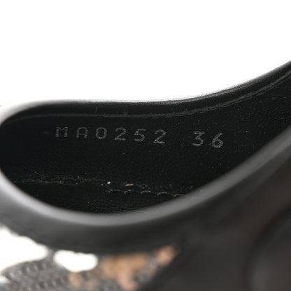 Louis Vuitton Calfskin Sequin Archlight Slingback Pumps 36 Black 8 of 10