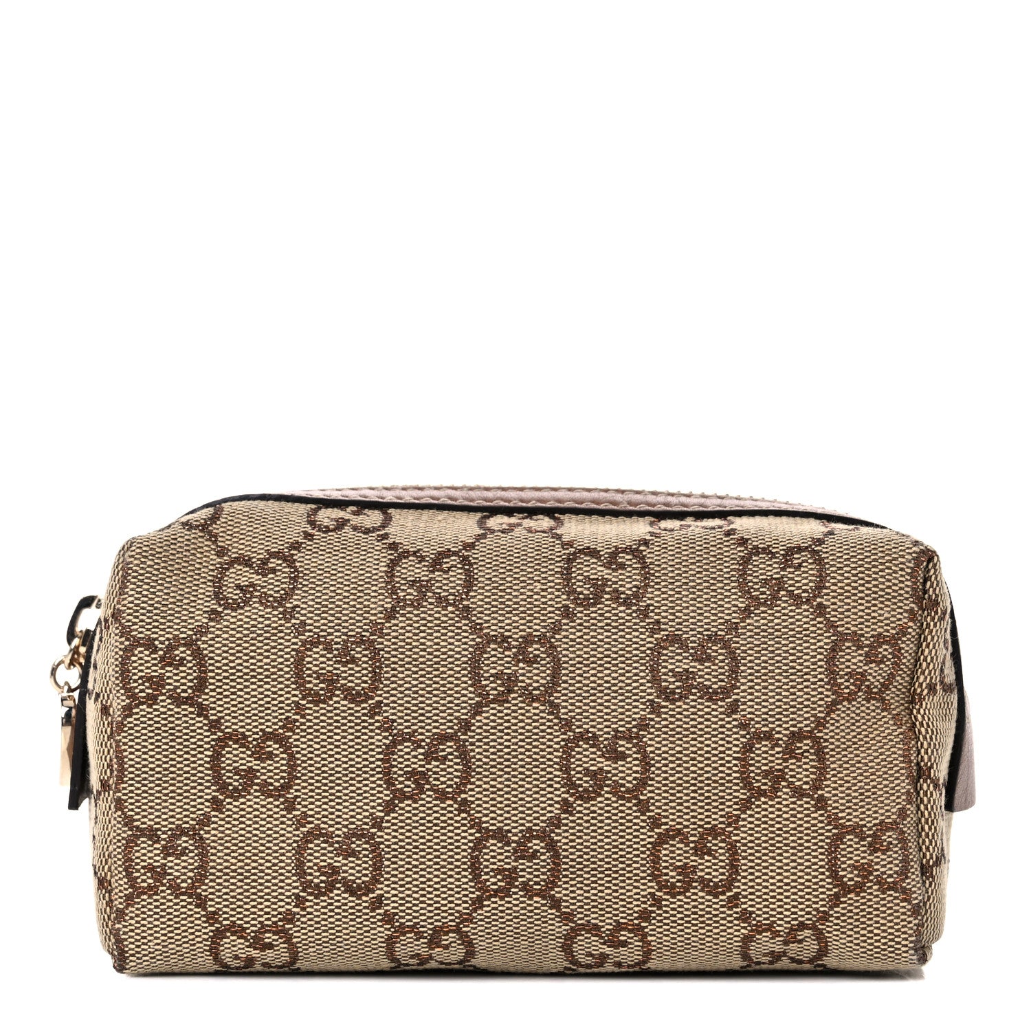 Gucci Monogram Small Cosmetic Case Metallic Bronze 1 of 9