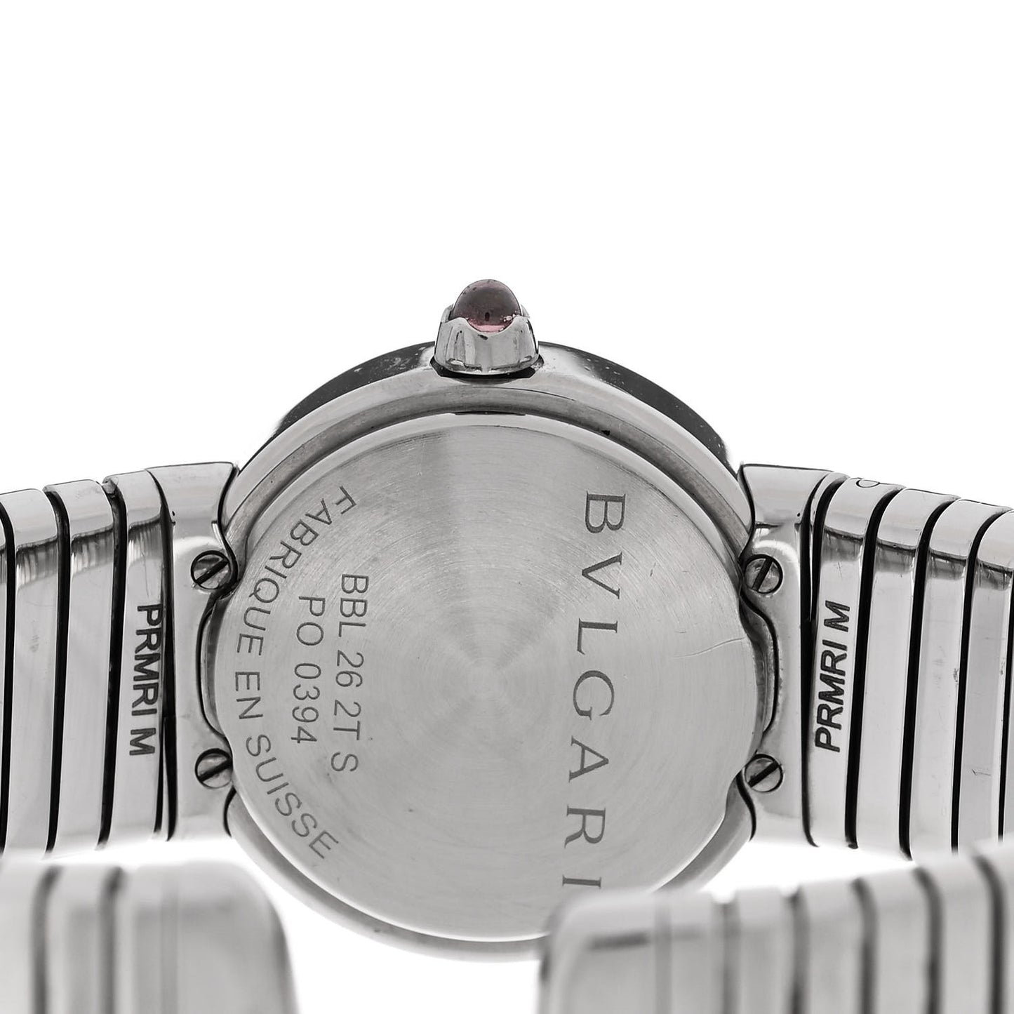 Stainless Steel Diamond 26mm Tubogas Quartz Watch Black