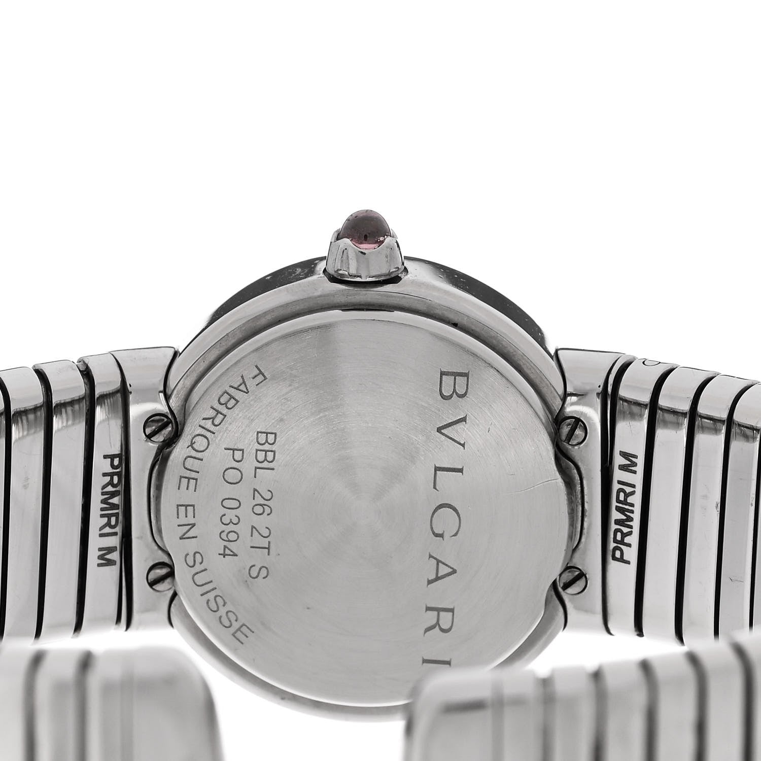 Bulgari Stainless Steel Diamond 26mm Tubogas Quartz Watch Black 4 of 4