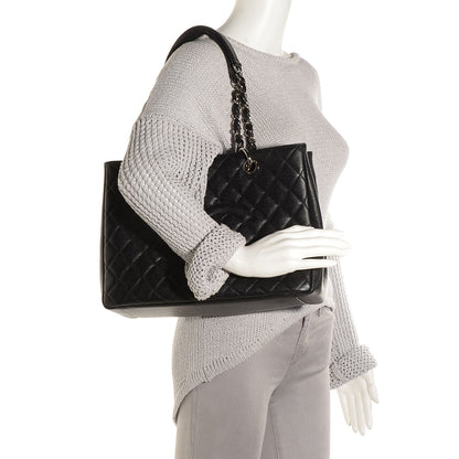 Chanel Caviar Quilted Grand Shopping Tote GST Black 2 of 8