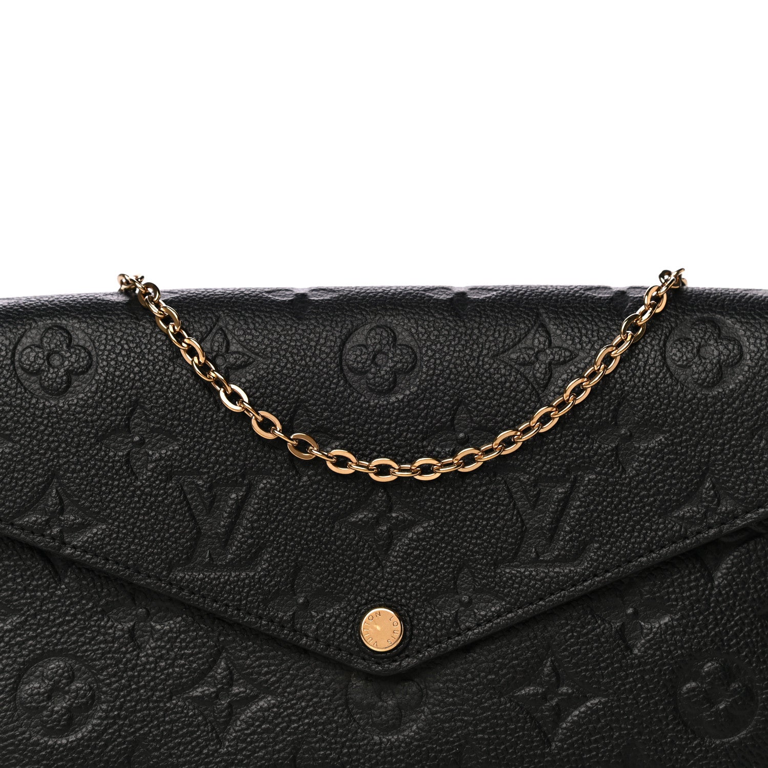Louis Vuitton Empreinte Pochette Felicie Chain Wallet Black 15 of 17