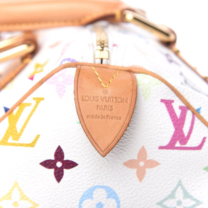 Louis Vuitton Monogram Multicolor Speedy 30 White 6 of 8