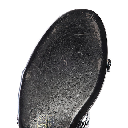 Gucci Calfskin Malaga Kid Sandals 39.5 Black 13 of 14
