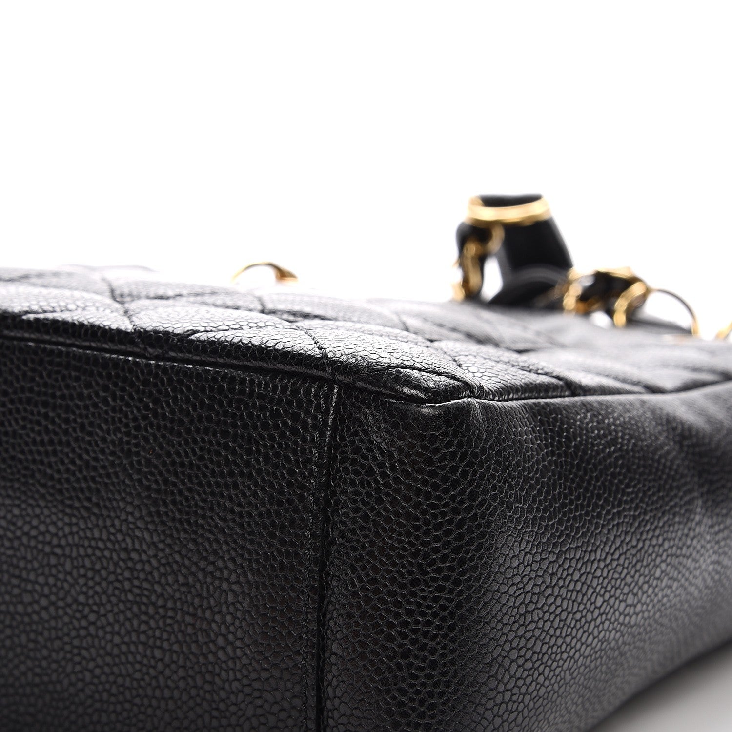 Chanel Caviar Quilted Petit Shopping Tote PST Black 11 of 12