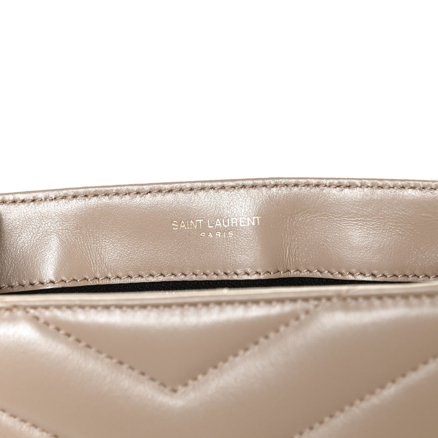 Calfskin Y Quilted Monogram Toy Loulou Crossbody Bag Latte