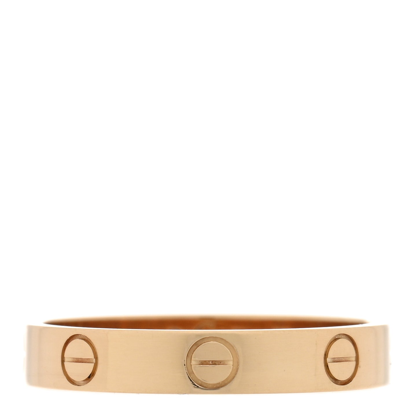 18K Yellow Gold 3.5mm LOVE Wedding Band Ring 58 8.5