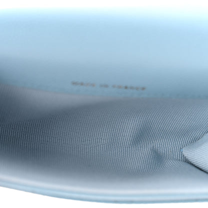 Chanel Caviar Quilted Flap Card Holder Wallet Light Blue 5 of 9