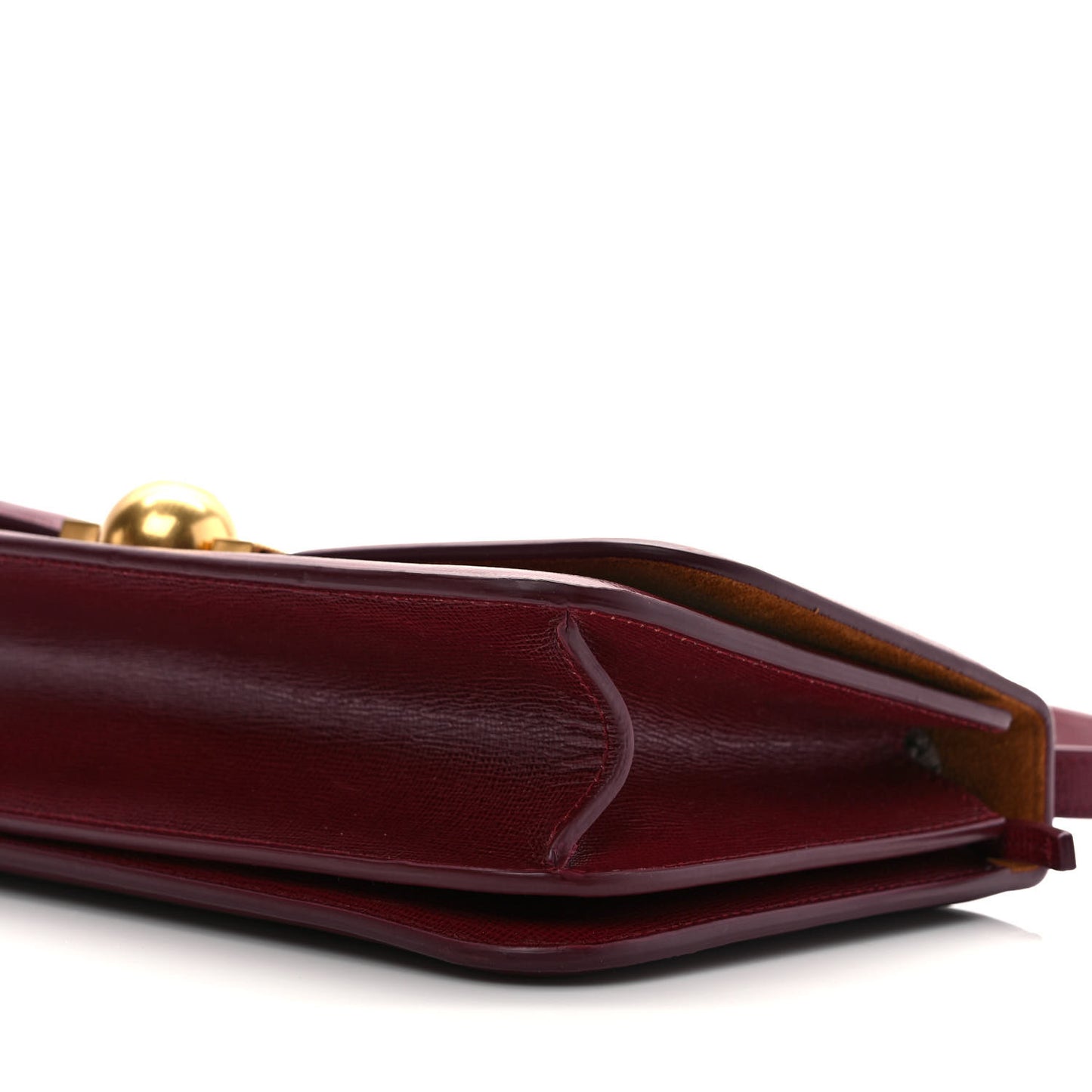 Calfskin Stamped Classic BV Bag Dark Red