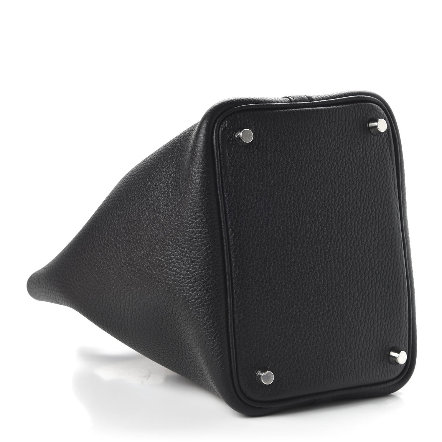 Hermes Taurillon Clemence Matte Alligator Picotin Lock Touch 18 PM Black 4 of 11