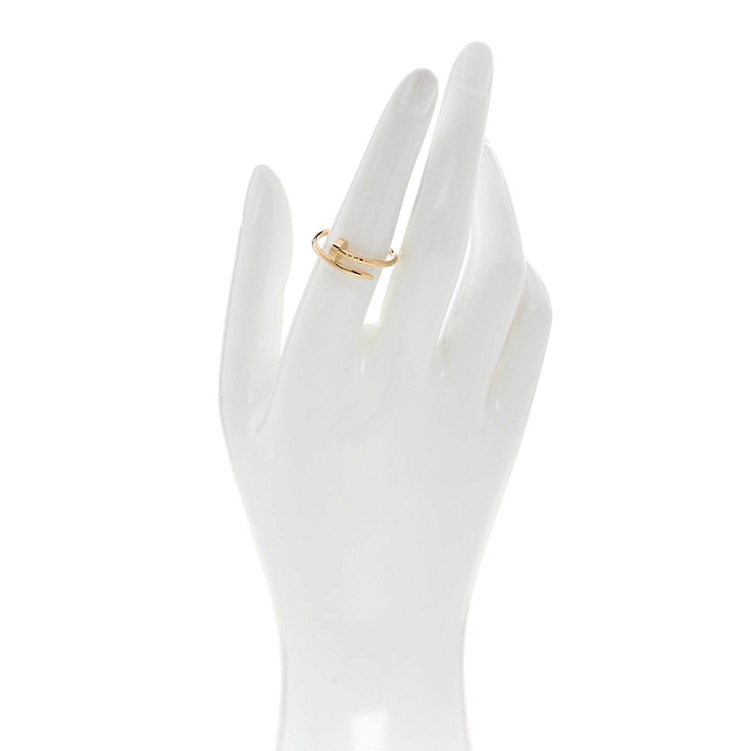 Cartier 18K Yellow Gold Small Juste Un Clou Ring 54 7 2 of 5
