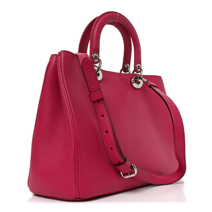 Christian Dior Calfskin Medium Diorissimo Bag Fuchsia 3 of 9