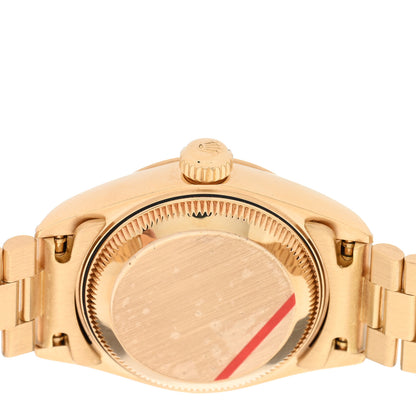 Rolex 18K Yellow Gold Diamond Mother of Pearl 26mm Datejust President Watch 79178 4 of 5